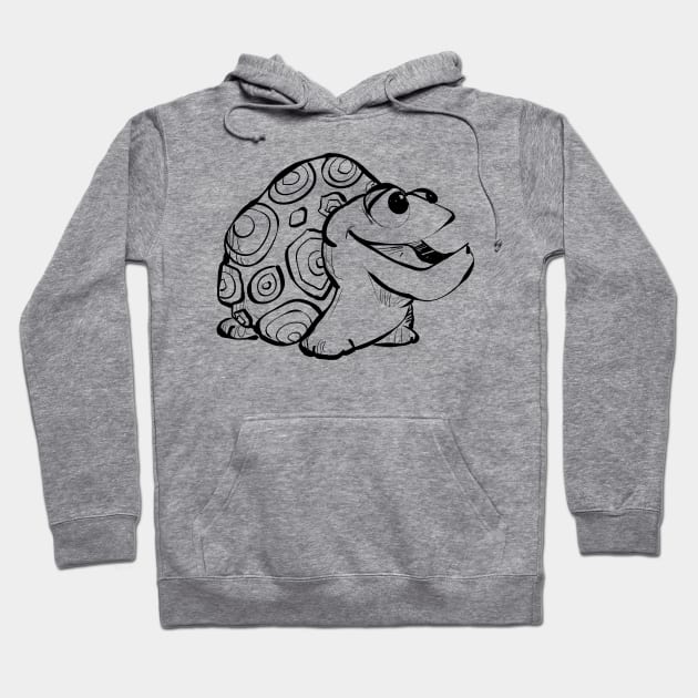 Silly Baby Tortoise Hoodie by Jason's Doodles